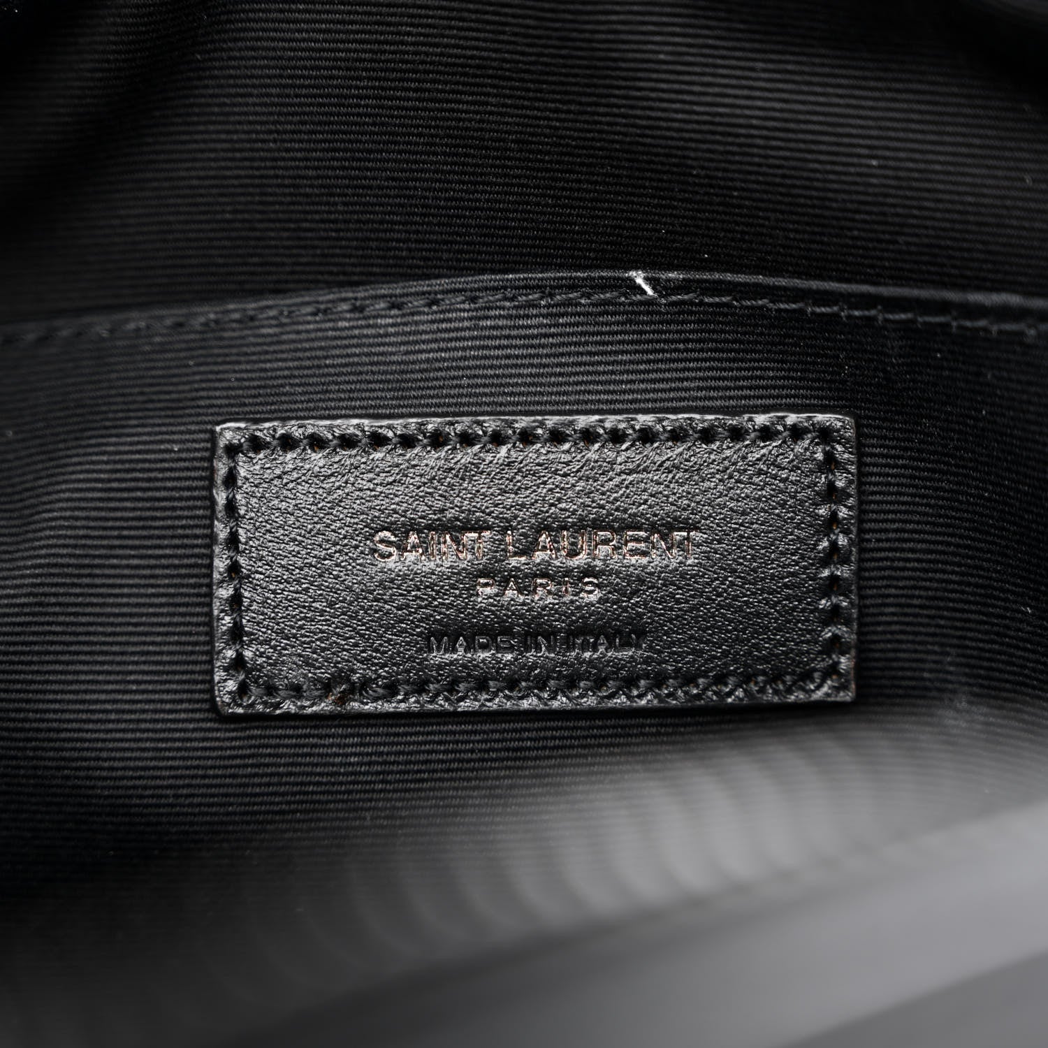 Saint Laurent Calfskin Matelasse Monogram Monochrome Lou Camera Bag Black 5 of 9