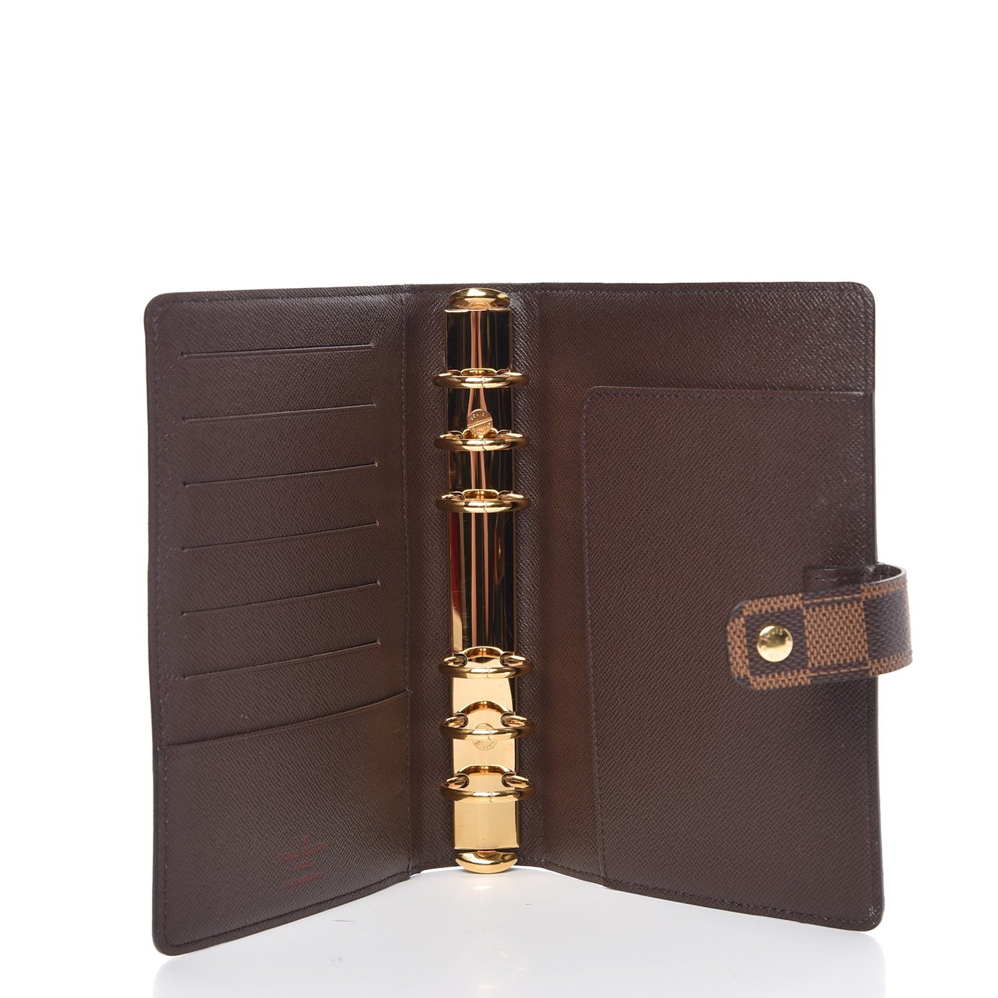 Damier Ebene Medium Ring Agenda Cover