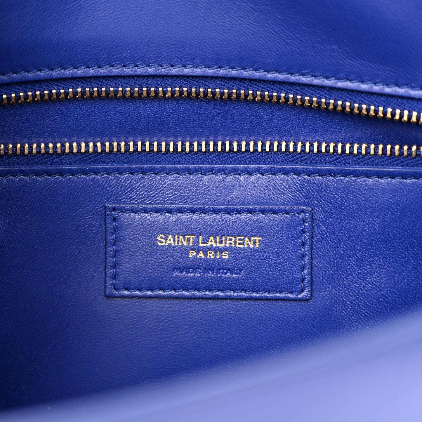 Smooth Calfskin Carre Satchel Royal Blue