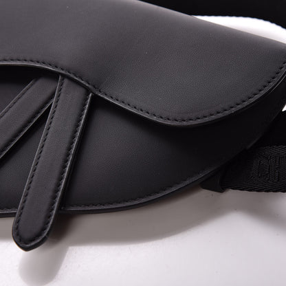 Christian Dior Ultra Matte Calfskin Saddle Belt Bag Black 9 of 10