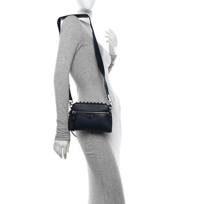 Christian Louboutin Empire Calfskin Gomme Spikes Loubitown Crossbody Loubi Navy 2 of 10