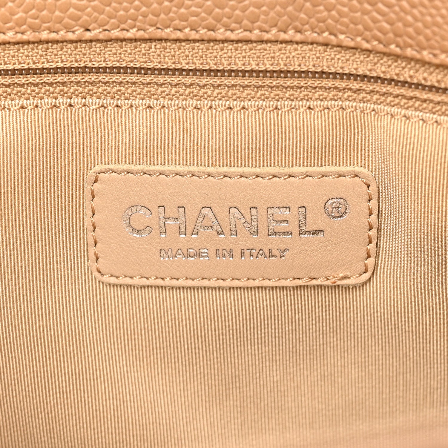 Chanel Caviar Quilted Grand Shopping Tote GST Beige Clair 7 of 12