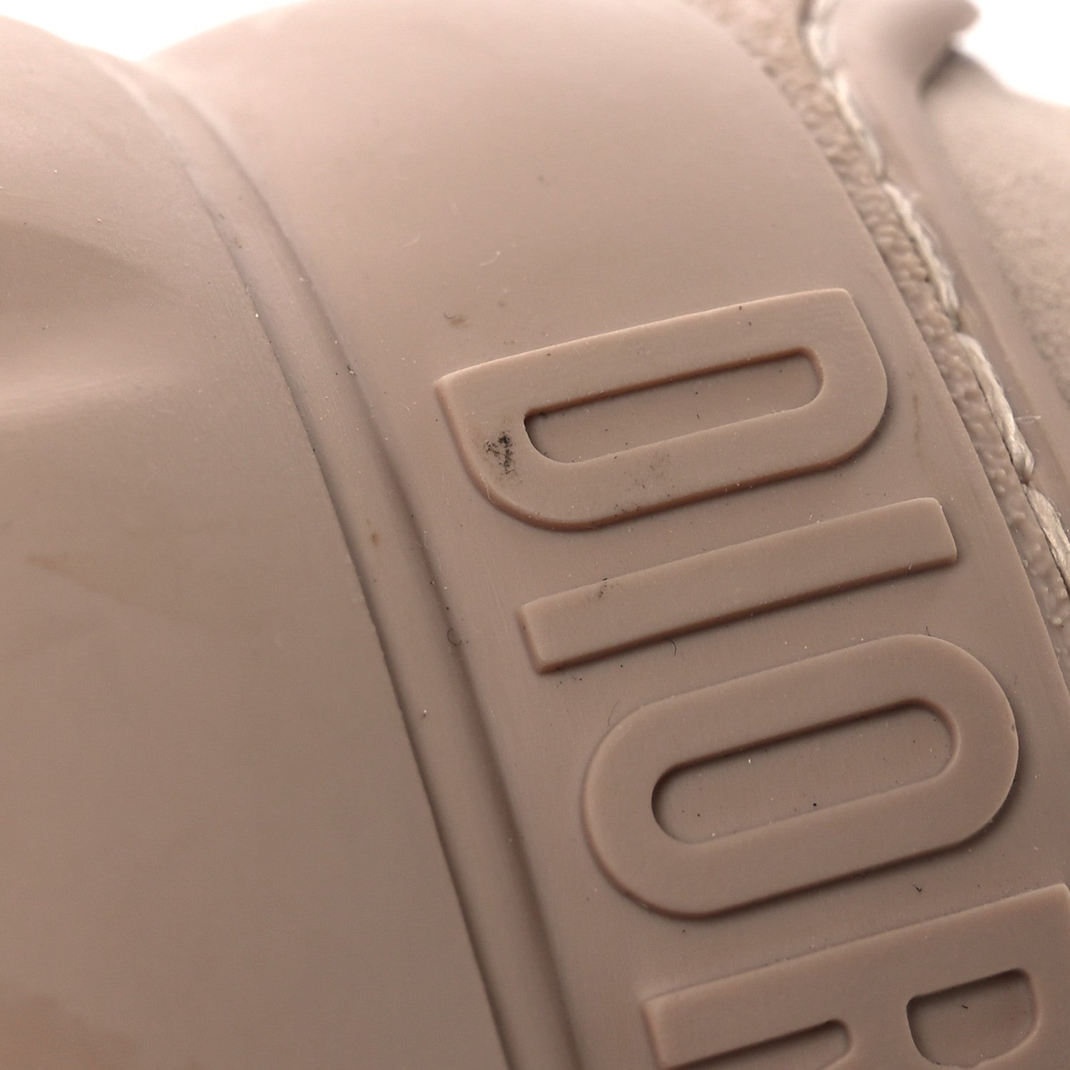 Christian Dior Neoprene Rubber Womens D-Connect Sneakers 40 Nude 11 of 12