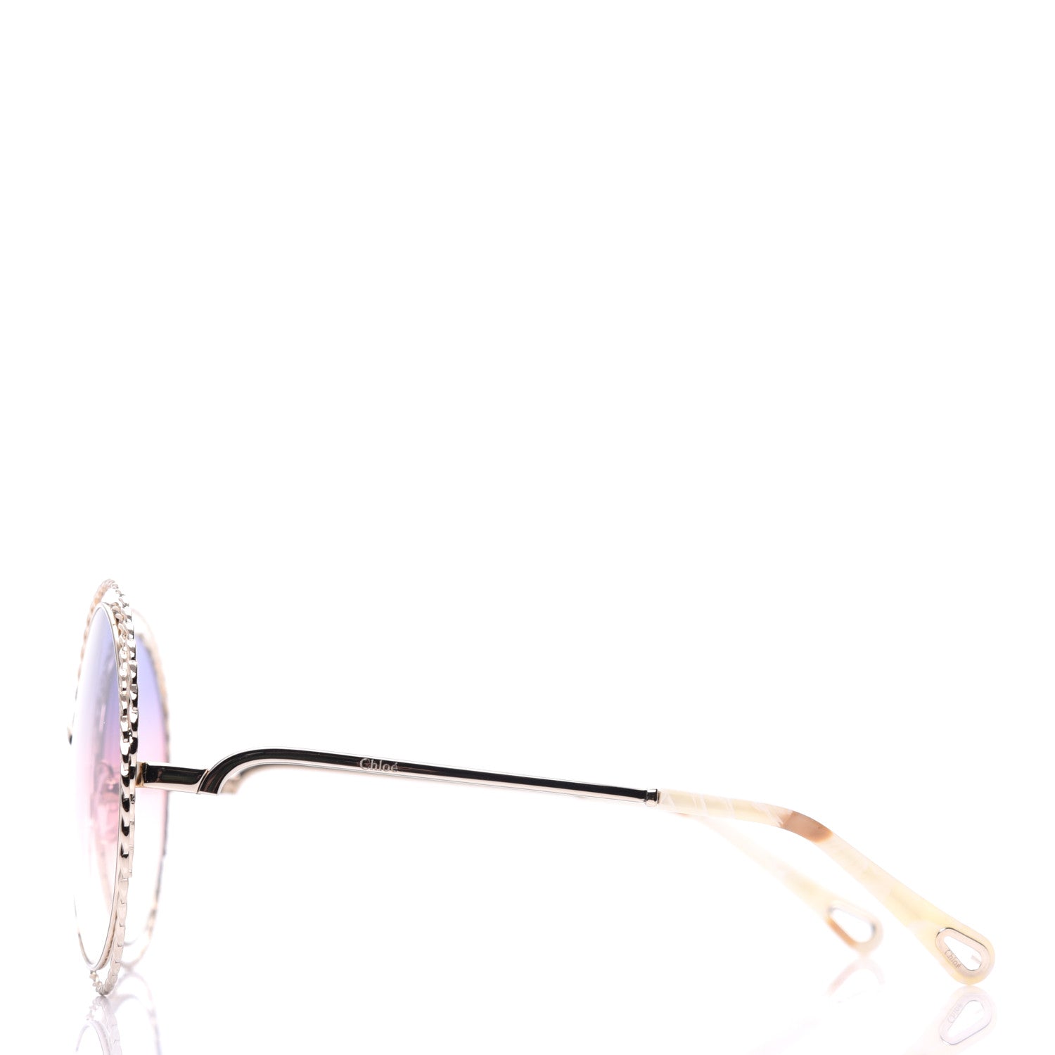 Chloe Oversized Round Carlina Oversized Round Sunglasses CE114ST Rainbow 3 of 7