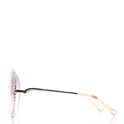 Chloe Oversized Round Carlina Oversized Round Sunglasses CE114ST Rainbow 3 of 7