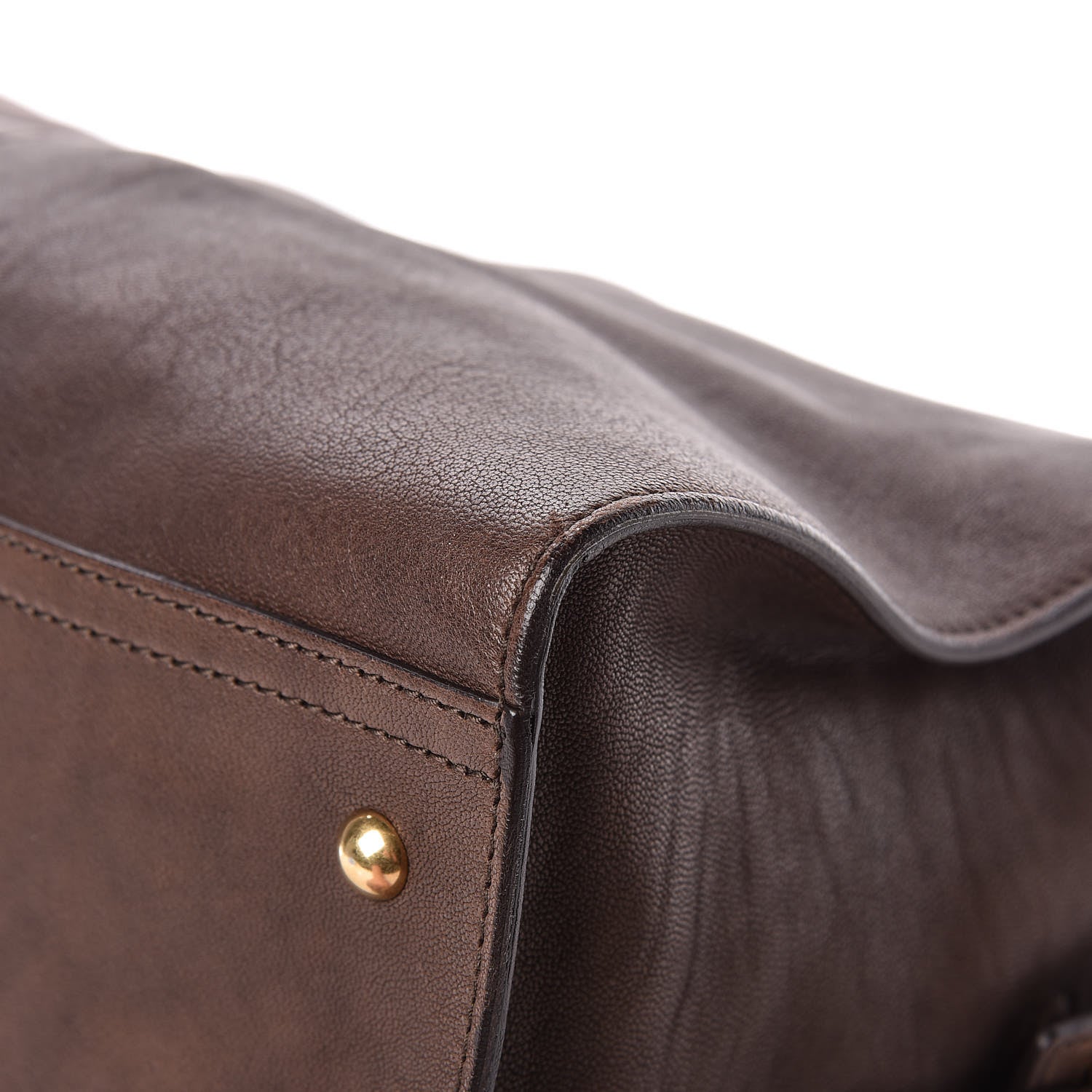 Saint Laurent Sheepskin Large Cabas ChYc Dark Brown 12 of 12