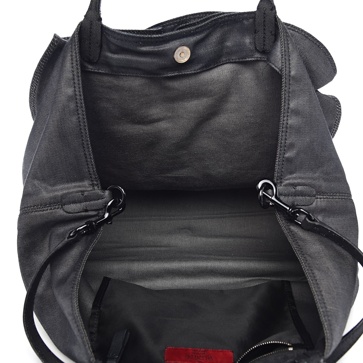Valentino Garavani Denim Petale Tote Dark Blue 5 of 12