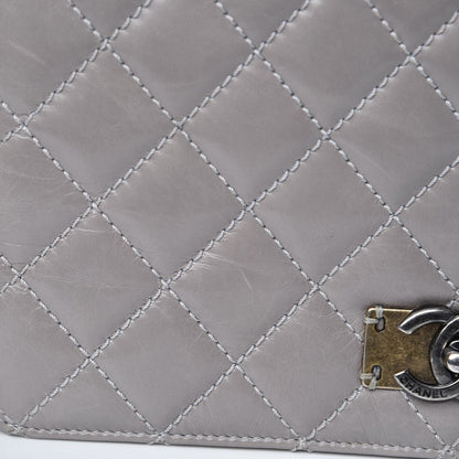 Chanel Glazed Calfskin Quilted Medium Day Trip Flap Black 10 of 16
