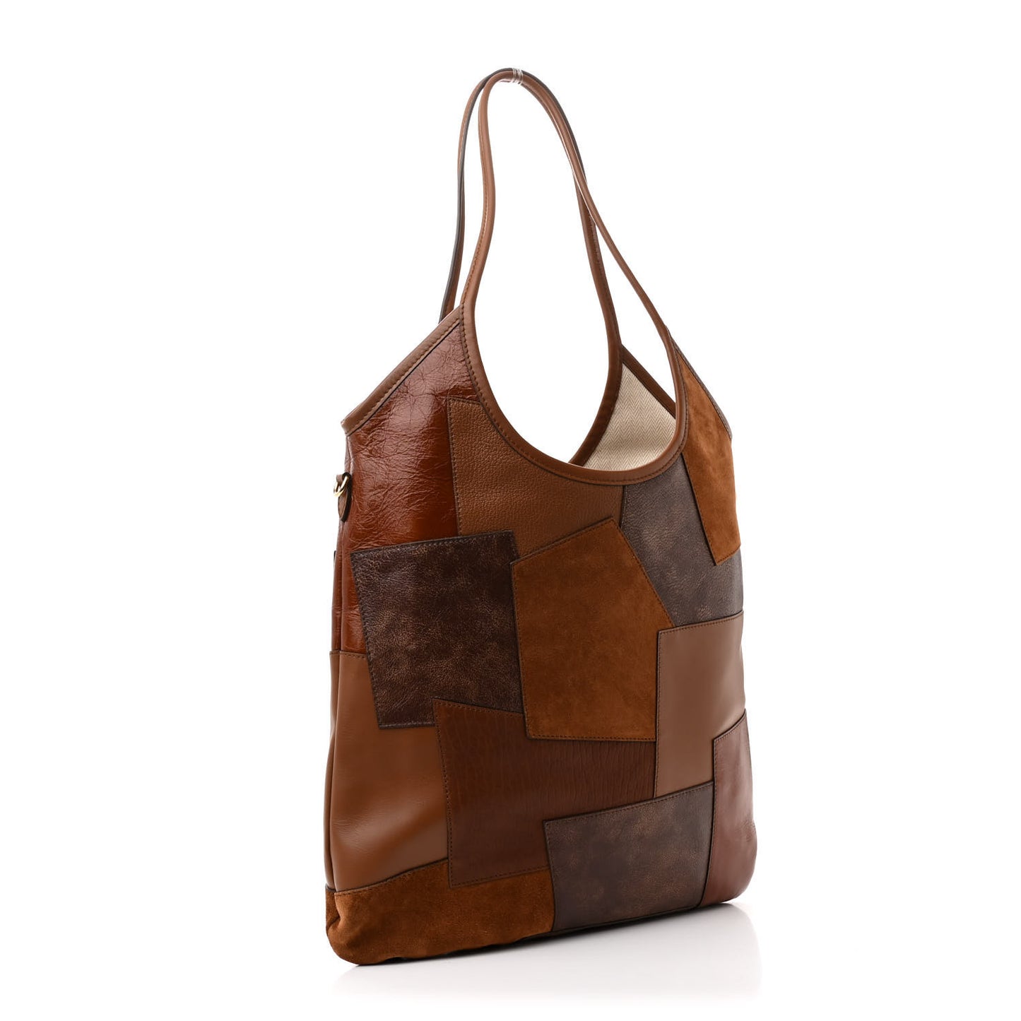 Nappa Patchwork Ivy Bag Cognac