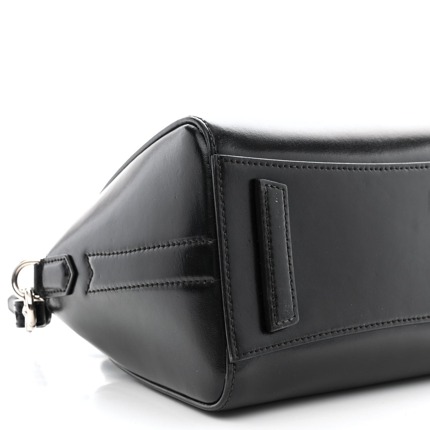 Shiny Lord Calfskin Mini Antigona Black