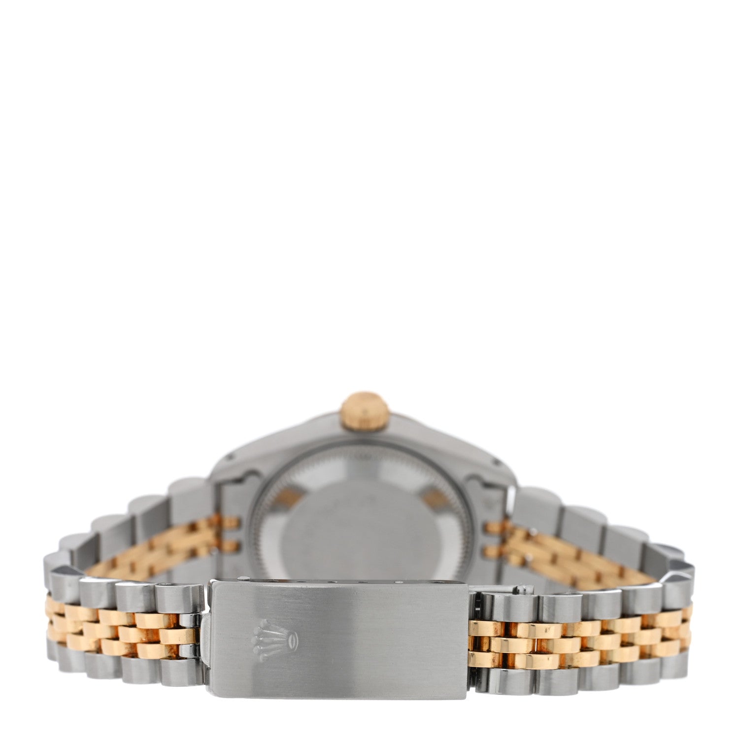 Rolex Stainless Steel 18K Yellow Gold 26mm Oyster Perpetual Datejust Watch Silver Tapestry 69173 3 of 5