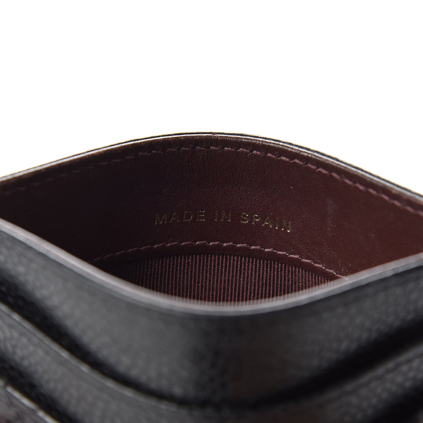 Caviar Quilted Card Holder Black
