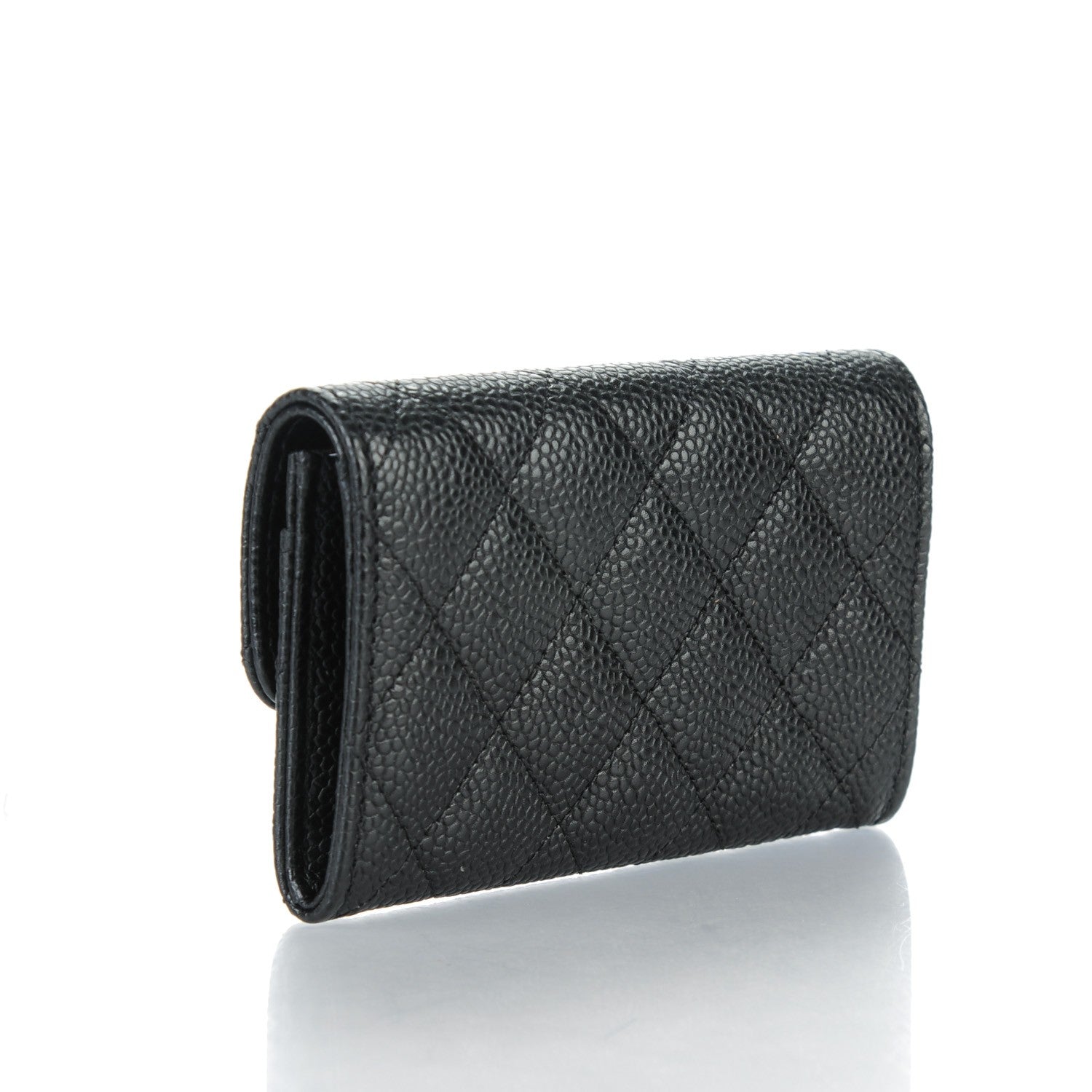 Chanel Caviar Quilted Flap Card Holder Black 3 of 8