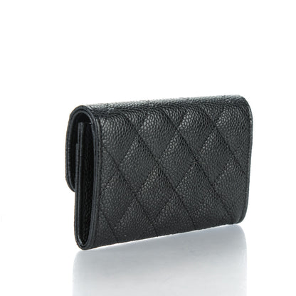 Chanel Caviar Quilted Flap Card Holder Black 3 of 8