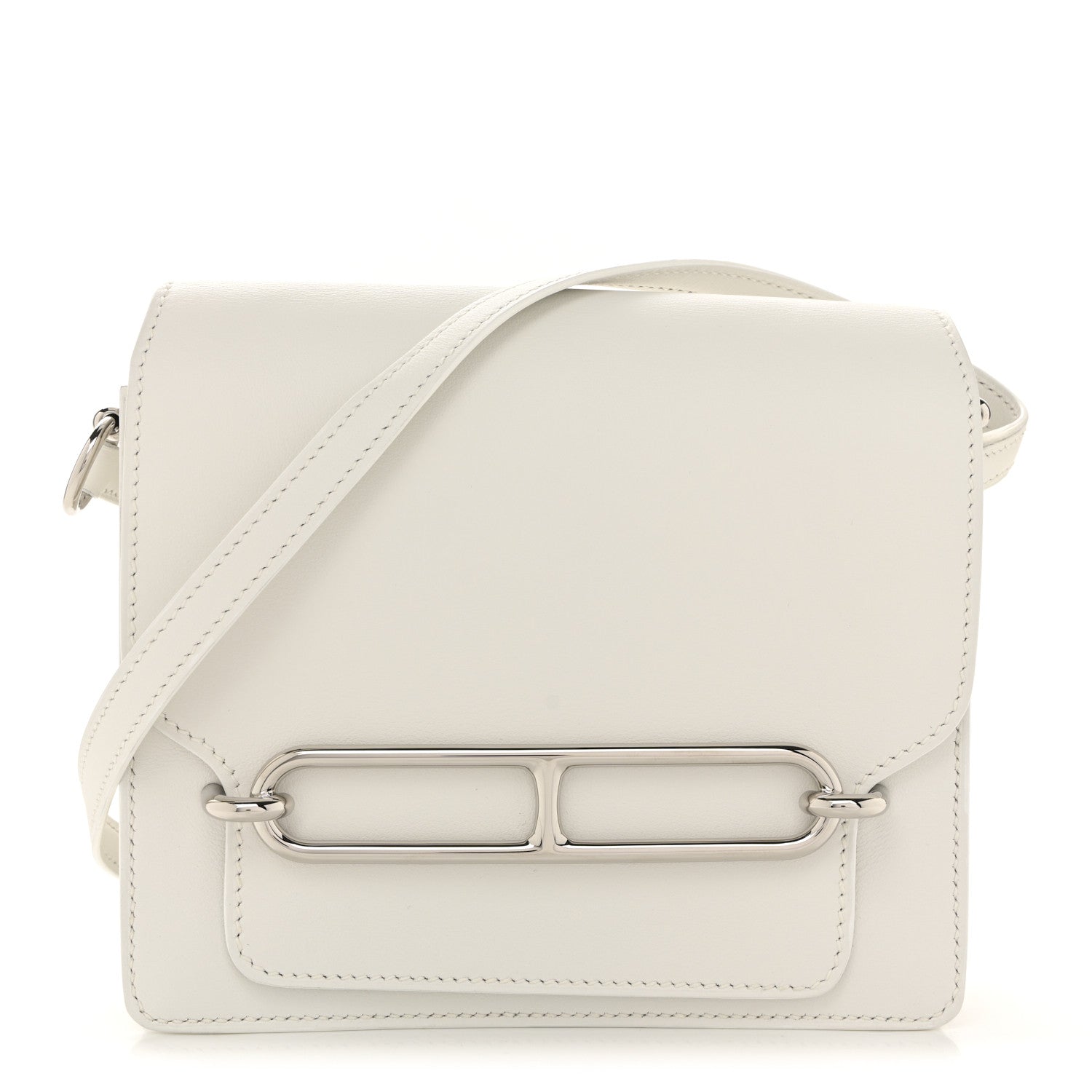 Hermes Swift Mini Sac Roulis New White 1 of 11
