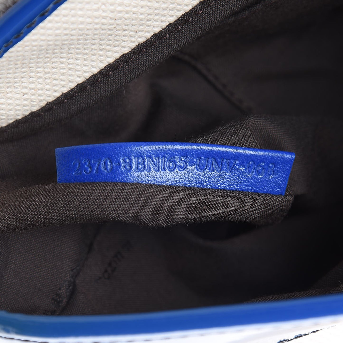 Canvas Patent B Bag True Blue