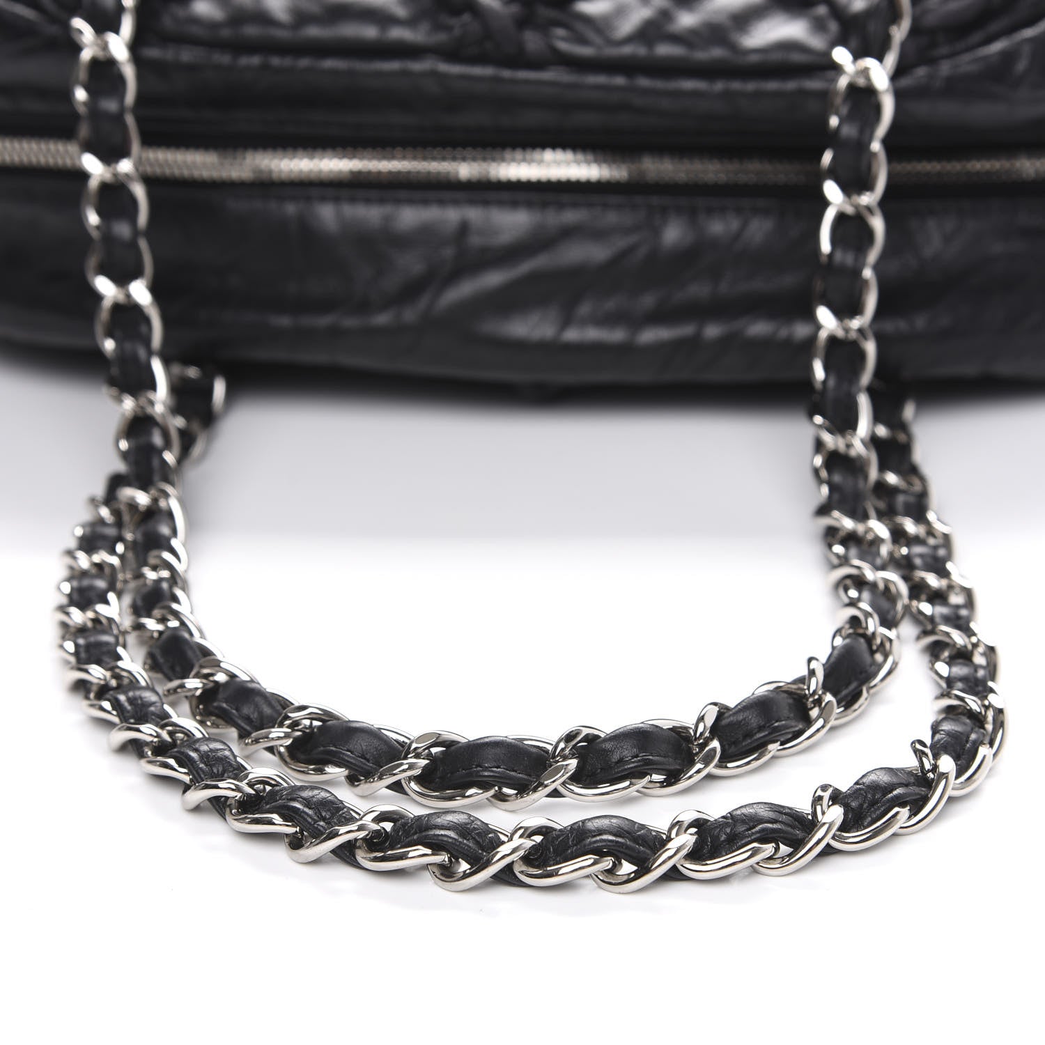 Chanel Calfskin Ultra Stitch Bowler Black 11 of 11