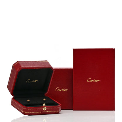 Cartier 18K Yellow Gold Diamond MM D'Amour Earrings 6 of 6