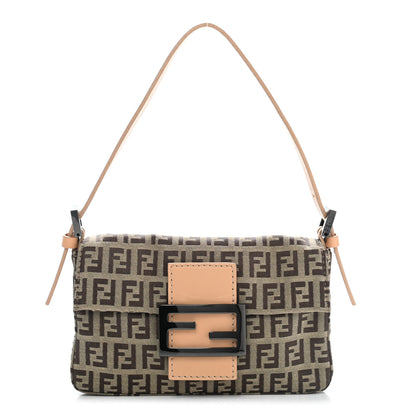Fendi Zucchino Mini Baguette Beige 1 of 11