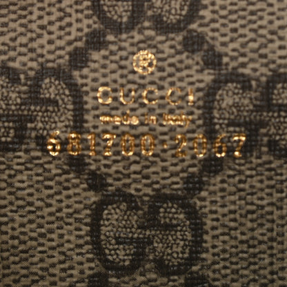 Gucci X BALENCIAGA GG Supreme Monogram Card Case Wallet Beige Ebony 7 of 7