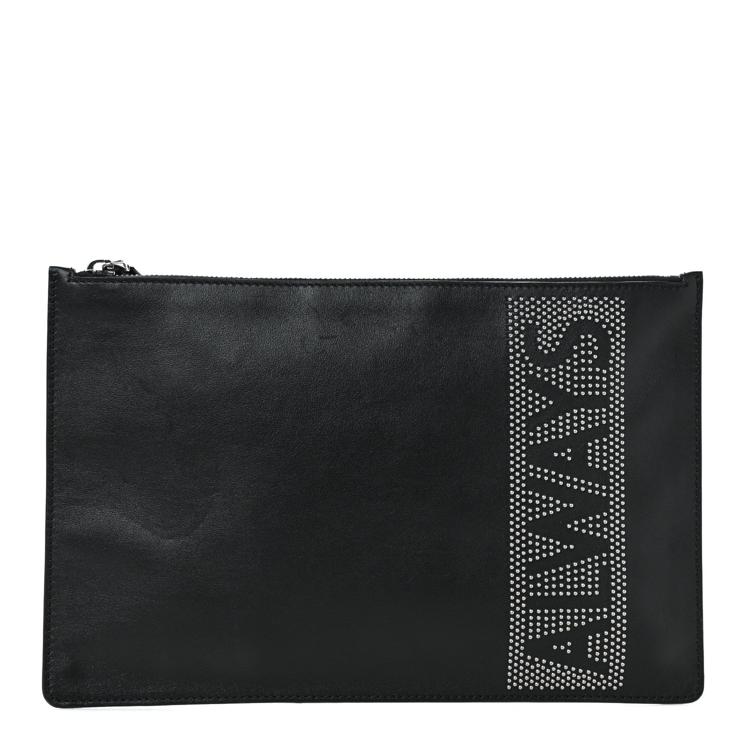 Valentino Garavani Vitello Studded Always Zip Pouch Black 1 of 9