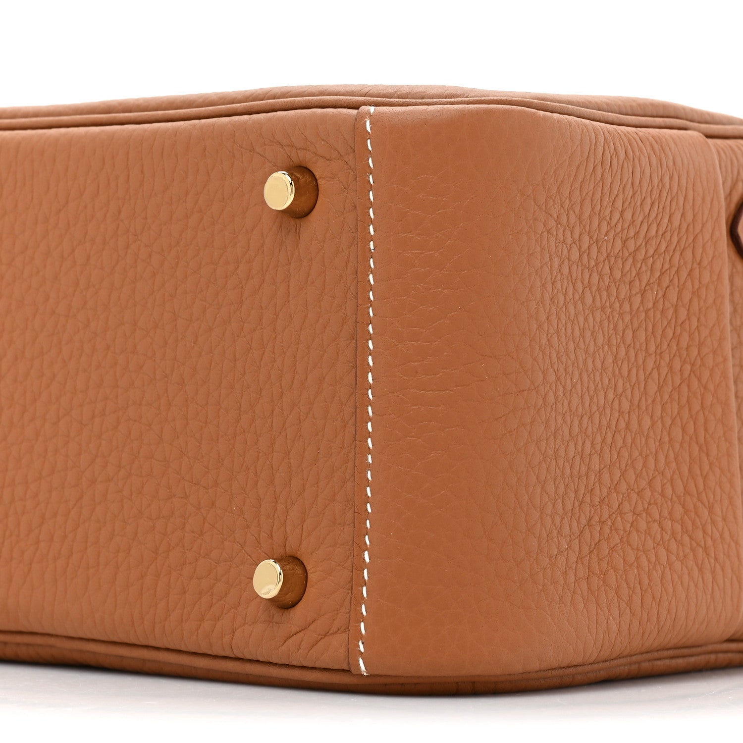 Hermes Taurillon Clemence Mini Lindy 20 Gold 8 of 10