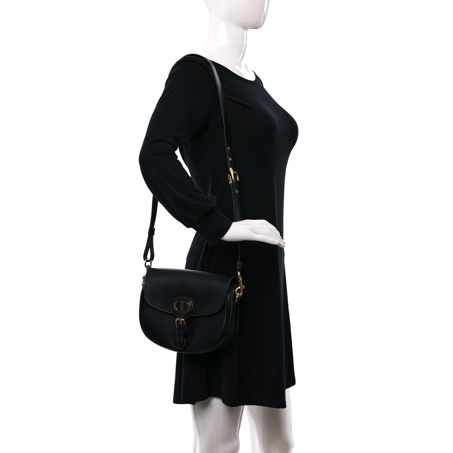 Christian Dior Box Calfskin Medium Bobby Flap Black 2 of 9