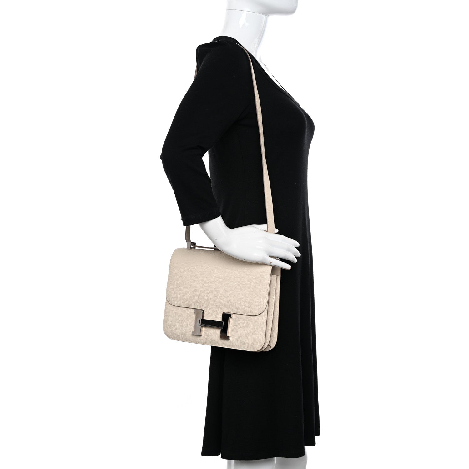 Hermes Epsom Constance 24 Craie 2 of 18
