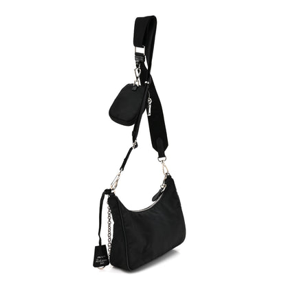 Prada Nylon Re-Edition 2005 Shoulder Bag Black 3 of 11