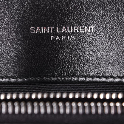 Saint Laurent Calfskin Y Quilted Monogram Medium Loulou Chain Satchel Black 6 of 11