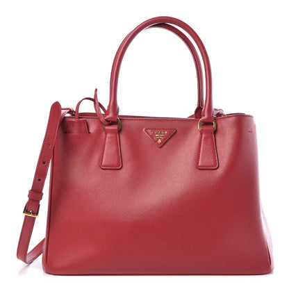 Prada Saffiano Lux Medium Tote Fuoco 1 of 10