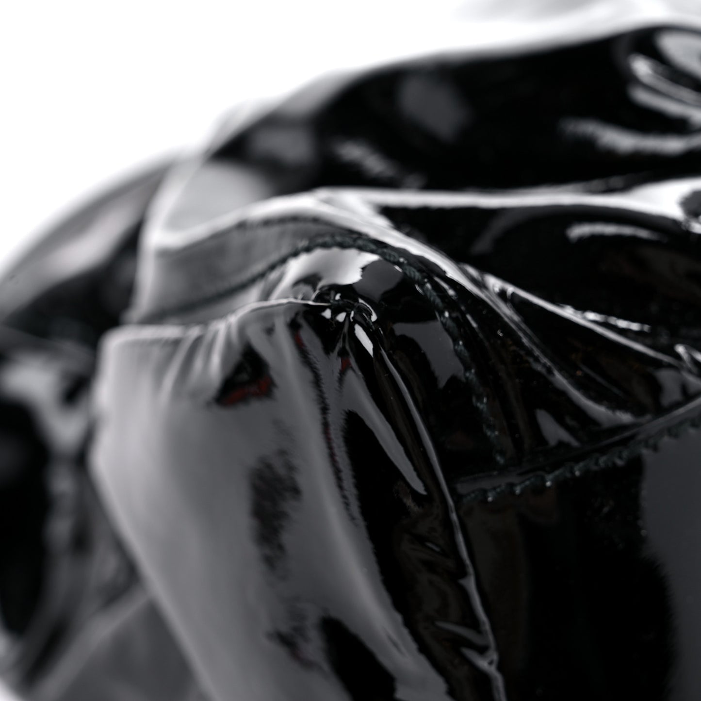 Patent Large D Ring Hobo Black