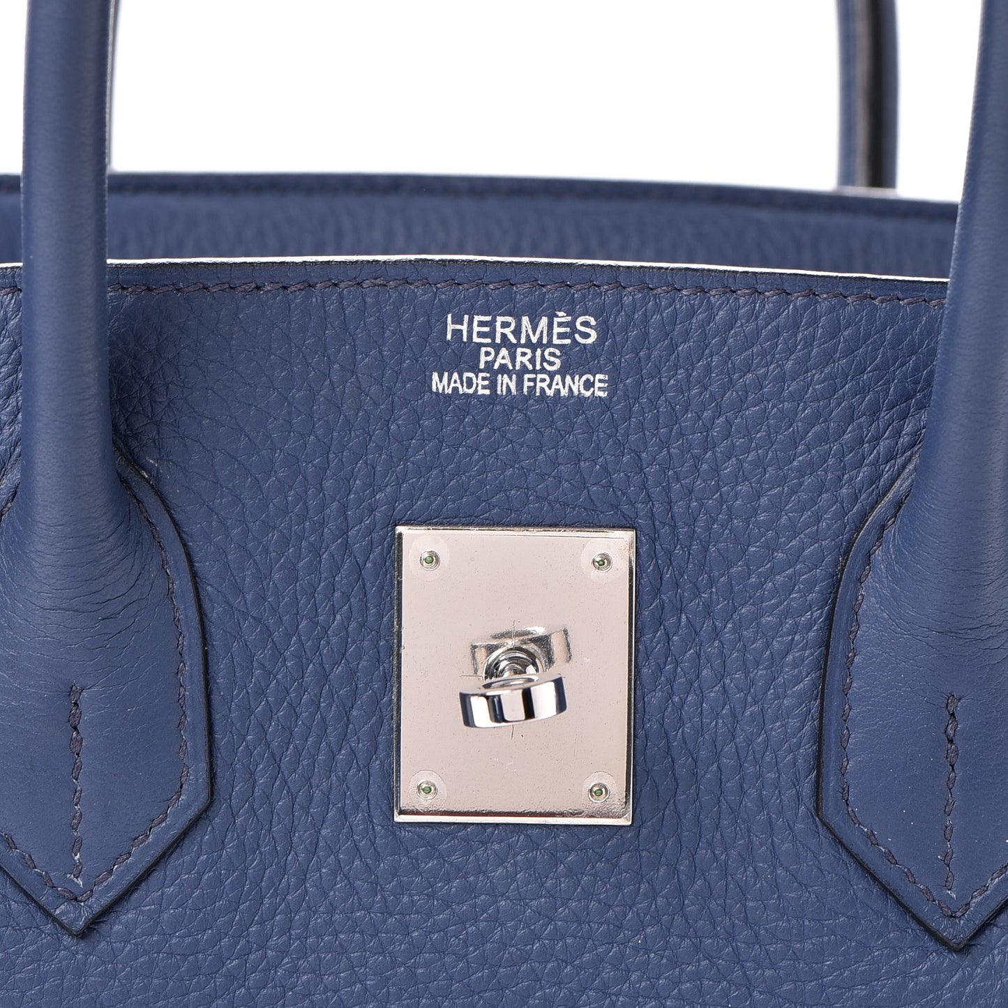 Taurillon Clemence Birkin 35 Bleu Brighton