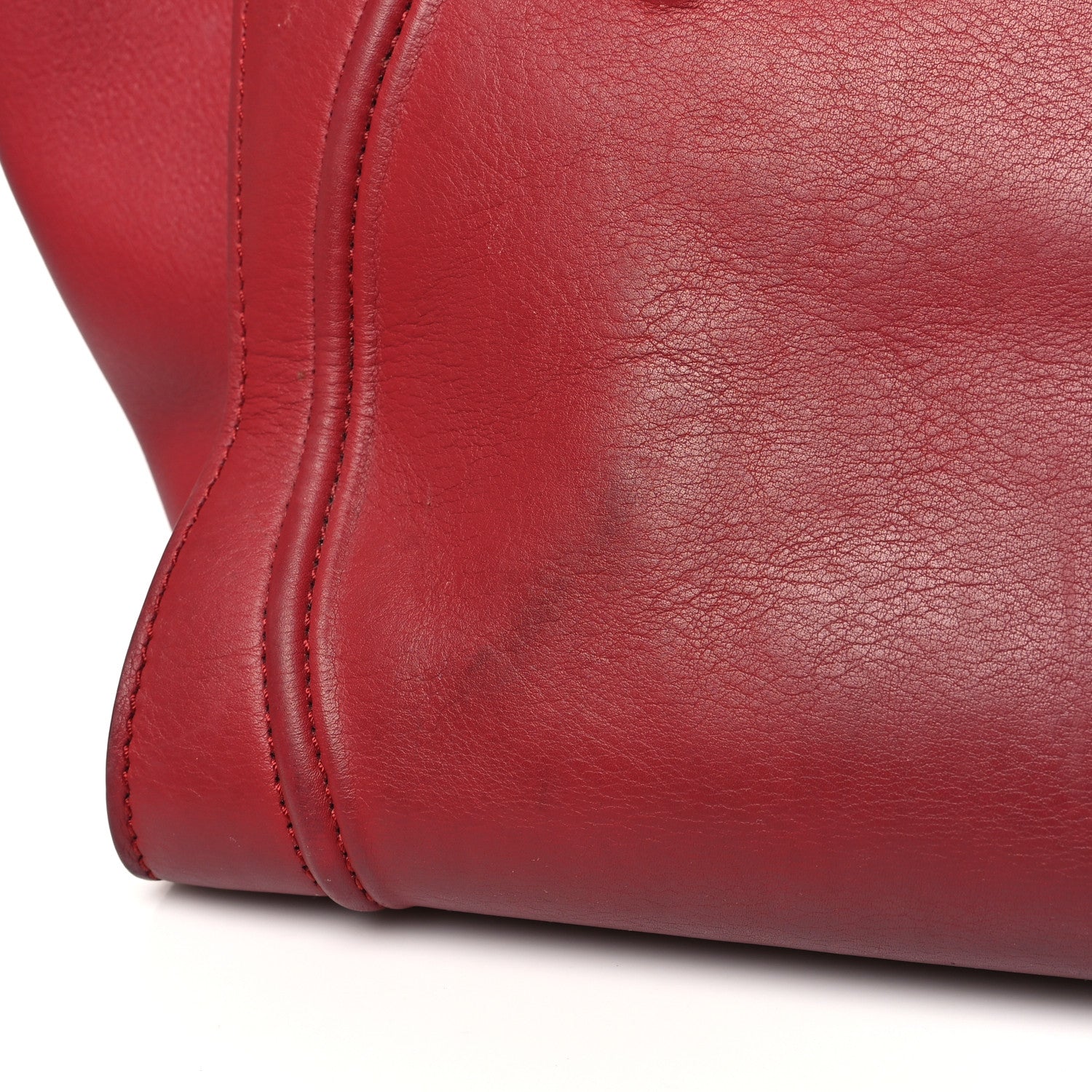 Celine Baby Grained Calfskin Medium Phantom Luggage Carmin 16 of 20