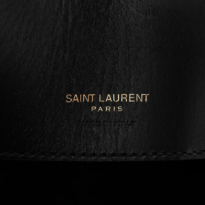 Saint Laurent Smooth Shiny Calfskin Monogram Le 37 Bucket Bag Black 7 of 10