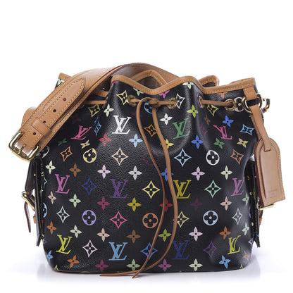 Louis Vuitton Monogram Multicolor Petit Noe Black 1 of 15