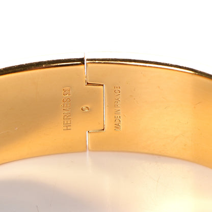 Hermes Enamel Wide Clic Clac H Bracelet GM Pourpre 4 of 5