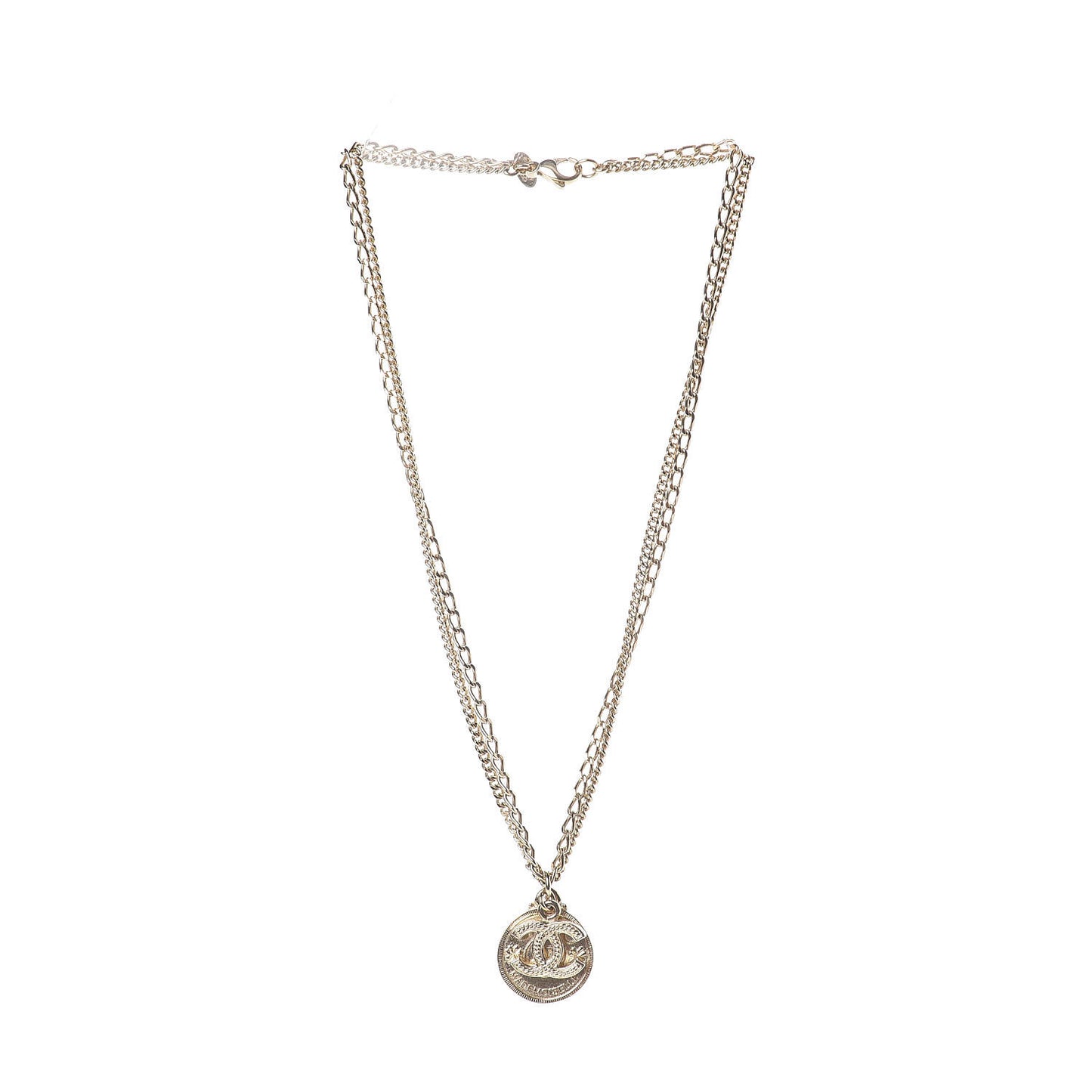 CC Coco Mademoiselle Coin Necklace Gold