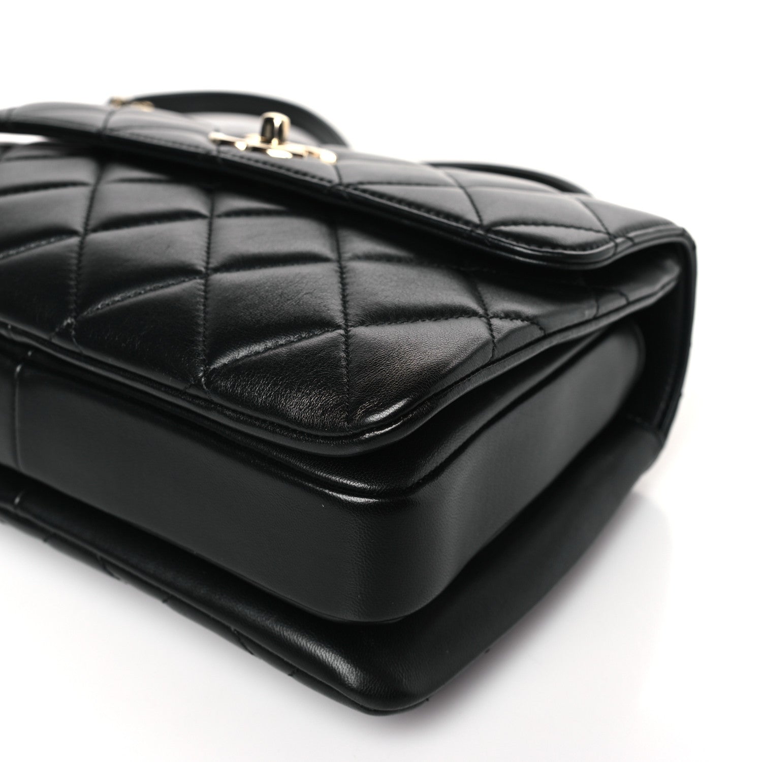 Chanel Lambskin Quilted Small Trendy CC Dual Handle Flap Bag Black 9 of 9