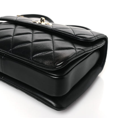 Chanel Lambskin Quilted Small Trendy CC Dual Handle Flap Bag Black 9 of 9