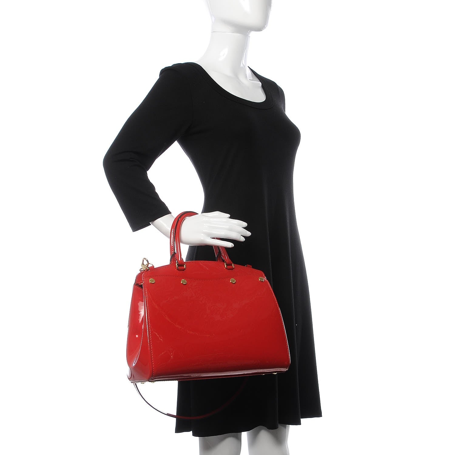 Louis Vuitton Vernis Brea MM NM Cherry 2 of 11