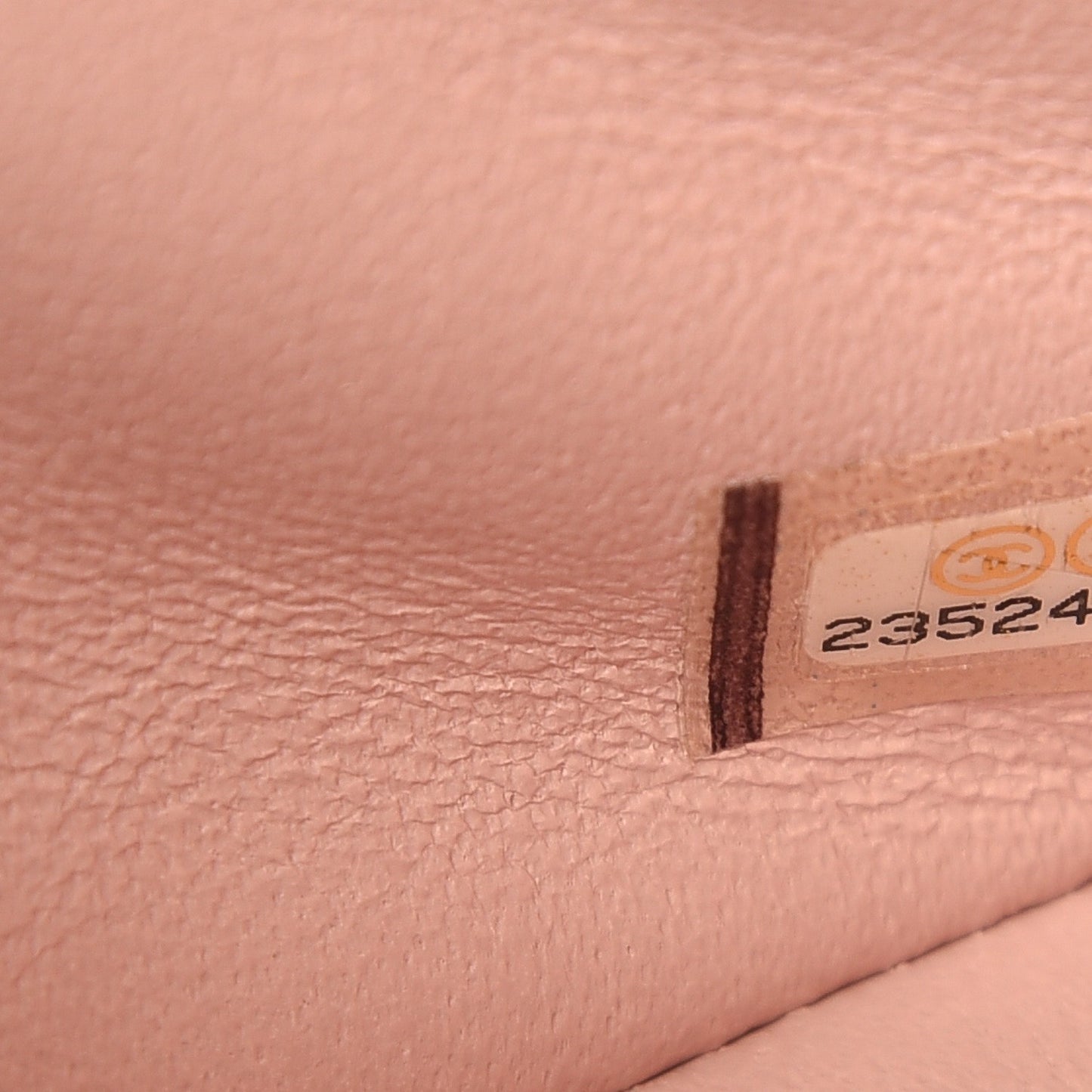 Lambskin Quilted Mini Rectangular Flap Light Pink