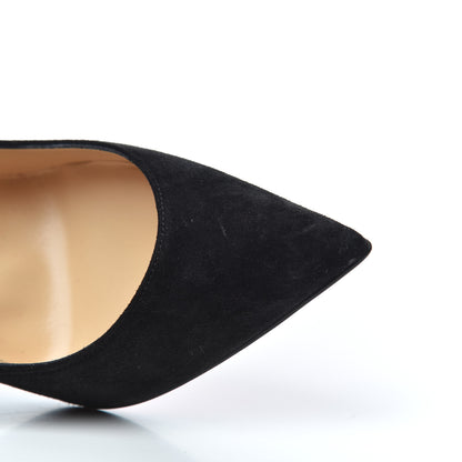 Christian Louboutin Veau Velours Pigalle Follies 100 Pumps 35.5 Black 9 of 20