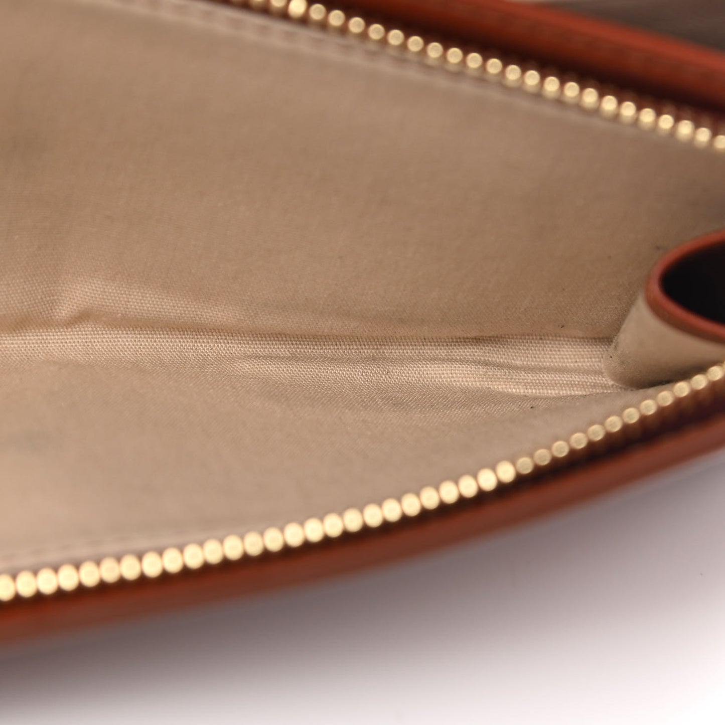 Grained Calfskin Aby Long Wallet Sepia Brown