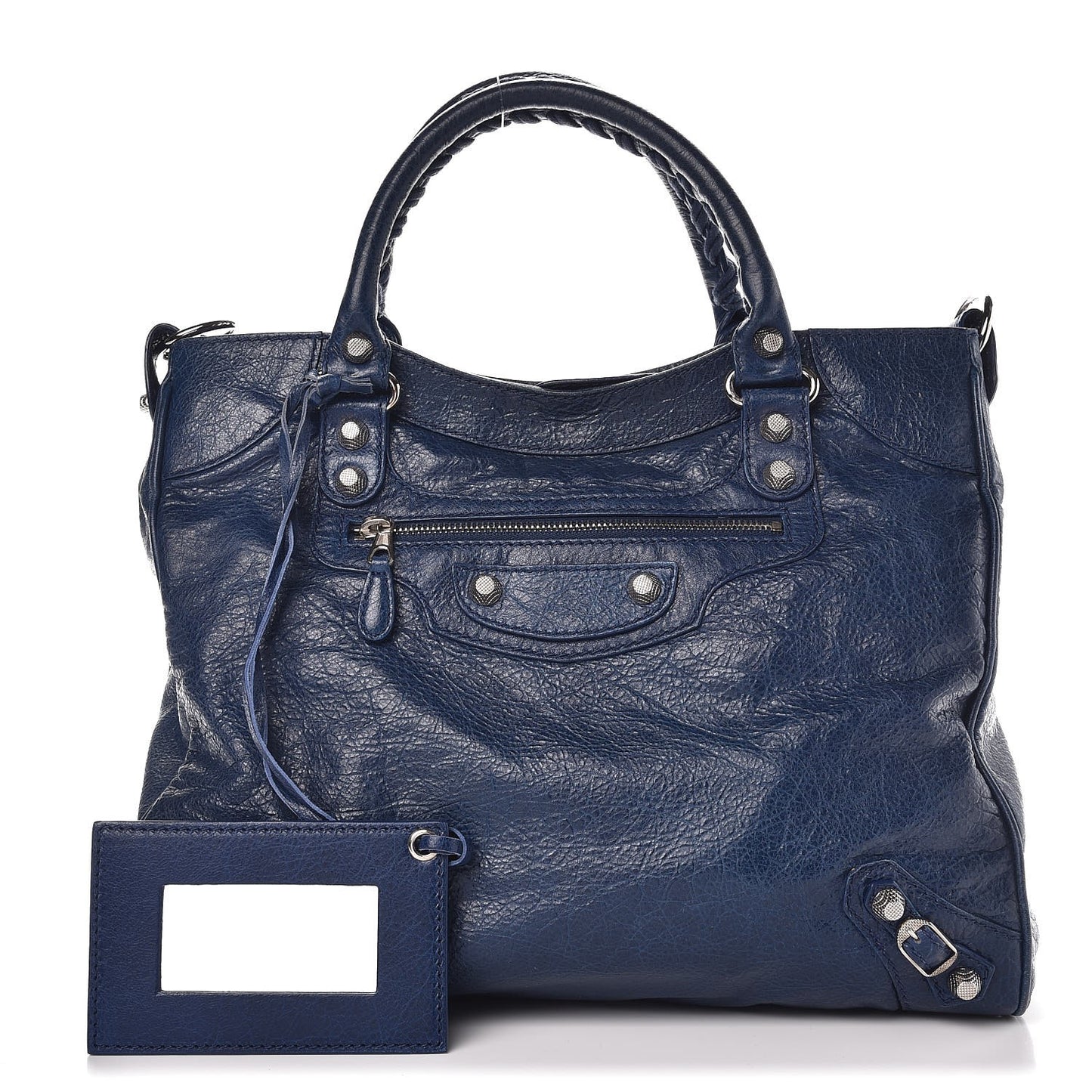 Agneau Giant 12 Silver Hardware Velo Bleu Mineral