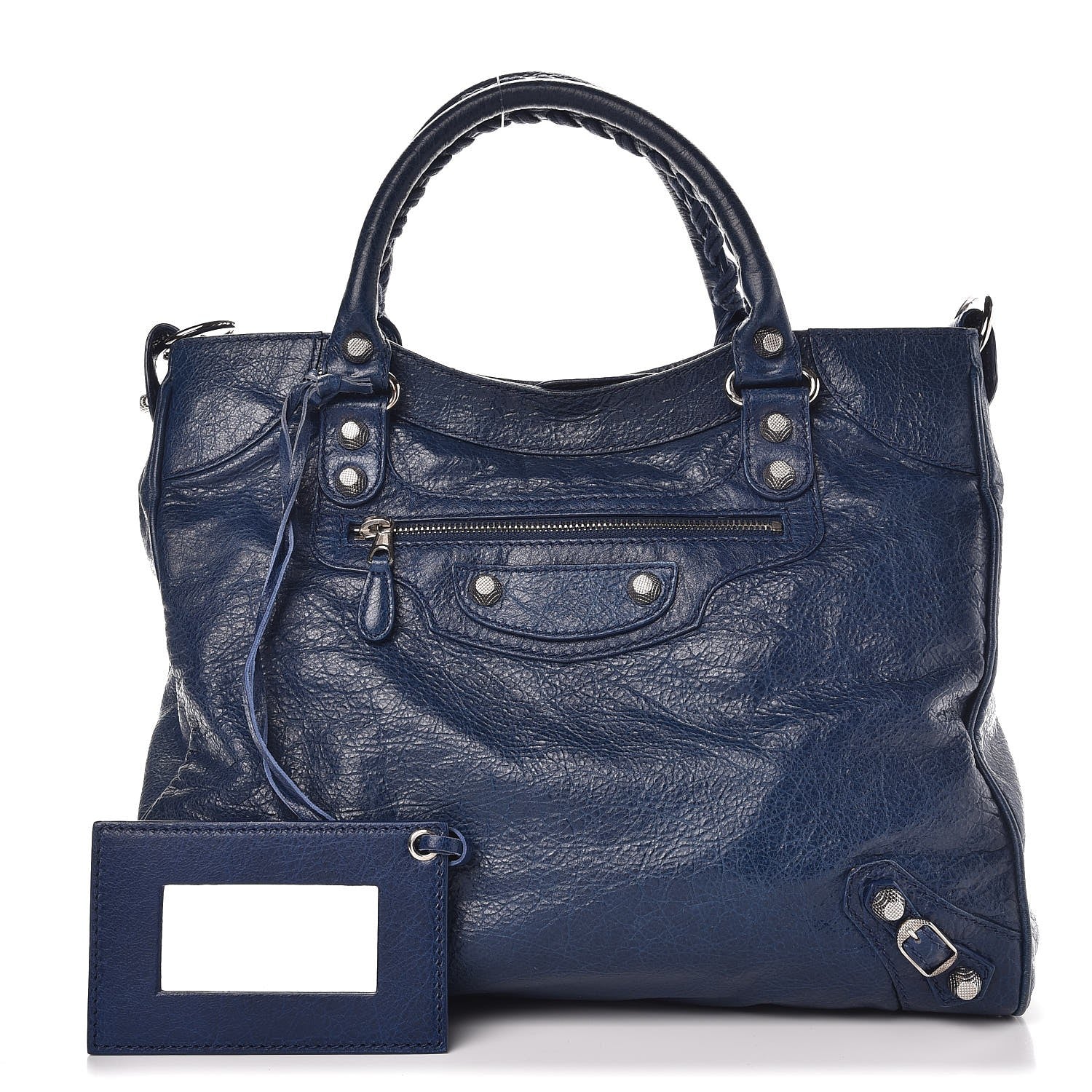 Balenciaga Agneau Giant 12 Silver Hardware Velo Bleu Mineral 1 of 10