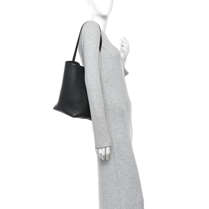 The Row Grained Calfskin Medium N/S Park Black 2 of 10