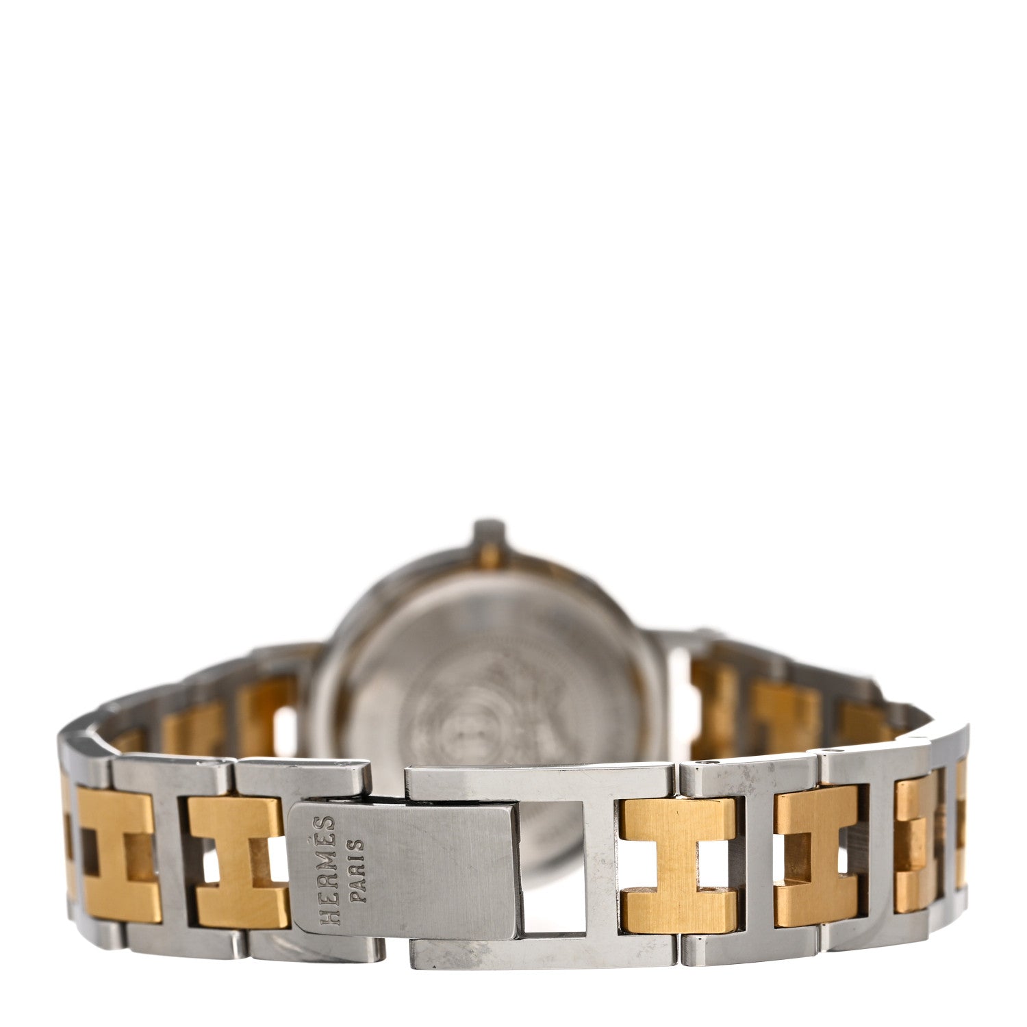 Hermes Stainless Steel 24mm Clipper Quartz Watch Gold 3 of 4