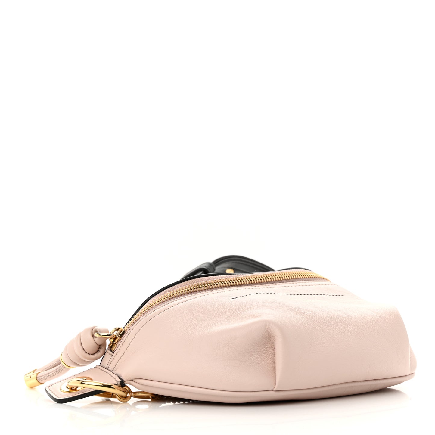 Calfskin Whip Belt Bag Pale Pink