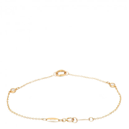 Tiffany 18K Rose Gold Diamond Elsa Peretti Diamonds by the Yard Open Heart Bracelet 3 of 4